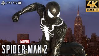 Marvel's Spider-Man 2 PS5 Pro - Symbiote Suit Free Roam Gameplay (4K 60FPS)