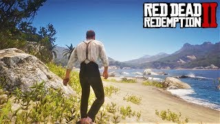 Red Dead Redemption 2 - Пережив кораблекрушение Артур и банда попадают на остров Гуарма