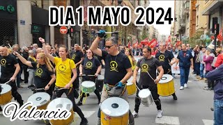 Día 1 de mayo del trabajador en VALENCIA. Pasamos una mañana muy participativa en el centro.