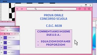 Prova Orale A028: analizziamo e commentiamo insieme due U.D.A. #concorsodocenti #a028