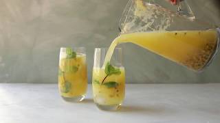 Fresh pineapple & passion fruit mojito | Simply Delicious