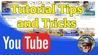 Youtube tutorials speed and other user controls - tips and tricks