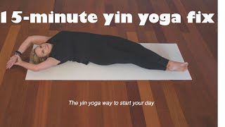 Yin yoga 50+: Start your day with this 15-minute yin yoga fix