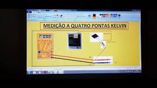 Tecnica Medição quatro pontas kelvin sem fonte de bancada