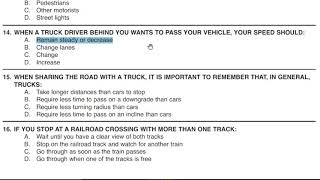 ข้อสอบใบขับขี่ที่อเมริกา Driver Licence Study Guide (Part2)