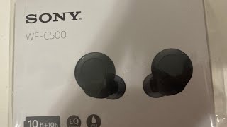 Unboxing Sony  WF-C500 auricolari