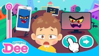 😤 NO! I Don't Want to Sleep!!🎮 | Late Bedtime Game | Healthy Sleeping Habits for Kids | Dragon Dee