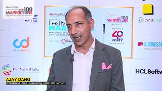 Ajay Dang, President & Head - Marketing, UltraTech Cement | BW Festival of Marketing 2024