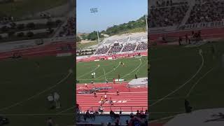 Jovahn Williamson 400m (46.29) (Lane 5, white/red) Mt. SAC