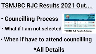 TSMJBC RJC Councilling process |Important certificates for councilling | TSMJBC doubts clarification