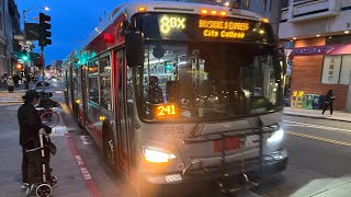 San Francisco MUNI 2015 New Flyer Xcelsior XDE60 6515 on route 8BX Bayshore B Express