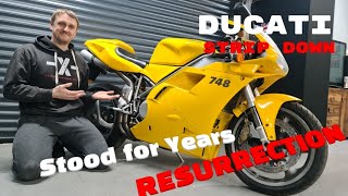 Major work on a Ducati 748