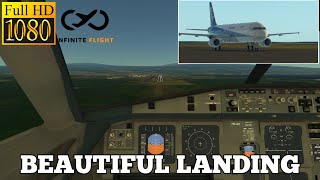 Airbus a321 ANA Beautiful landing INFINITE FLIGHT SIMULATOR