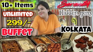 Cheapest Buffet in KOLKATA at 299/- 🔥 Serenity Cafe de' Bistro🤯Unlimited Mocktail & Food|Best Buffet