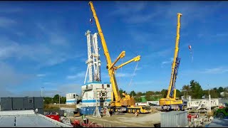 Building The Rig - Cornwall's Geothermal Engineering Ltd Site.