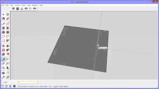 Sketchup pencil measuring tool