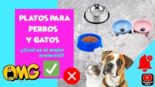 MEJOR PLATOS PARA PERROS/¿Cual es el mejor material, para elegir el plato de nuestr perro o gato?