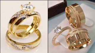 Latest Engagement/Wedding Couple Finger Rings Designs || beautiful Couple Rings Designs...