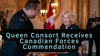 Queen Consort Receives Canadian Forces Commendation