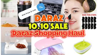 Daraz Shopping Haul 🛍️ | 10.10 Daraz Sale | Spice Grinder | Pet Bowl | Organizer | With Price/Links