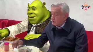 Amlo invita a shrek a barbacoa despues de acosarlo