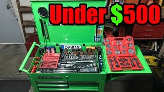 Full Setup Under $500!! TOOL CART TOUR!