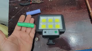 Modificando La Batería interna de lámpara led solar