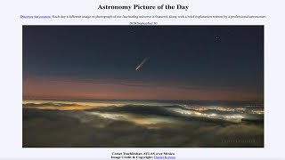 Astronomy Picture of the Day - September 30 - Comet Tsuchinshan ATLAS over Mexico