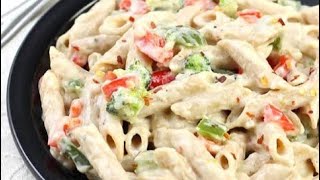 White Sauce Vegetable Pasta Recipe | Creamy Pasta Recipe | Breakfast Recipe | Dinner Recipe