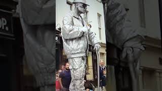 Floating and Levitating Silver man #trick #trending #foryou #viral #shorts  #touristattraction