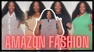 Amazon Spring Try On Haul | Amazon Prime Fashion | Curvy & Plus Size| OQQ Jumpsuit | Quiara B