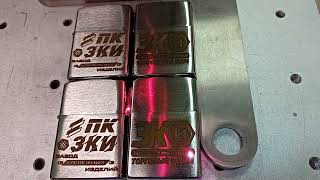 Оптовая гравировка с чернением на зажигалках Zippo 200 Brushed Chrome