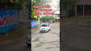 Kia picanto nyaris nabrak kucing nyebrang jalan #shortvideo #shorts #short