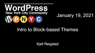 Introduction to Block-based Themes