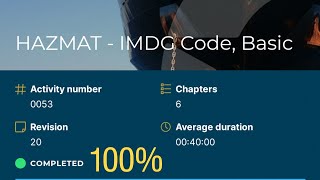 cbt #53 HAZMAT -IMDG CODE BASIC ASSESSMENT  rev. 20