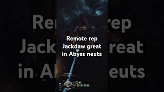 Remote rep Jackdaw great in Abyss neuts #eveonline #shorts #eve