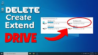 How to create delete extend Hdd partition in windows 10 & Windows 11, Create New Drive on Windows 10