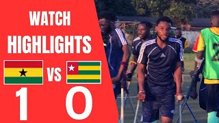 Video: Watch highlights of how Ghana's Amputee beat Togo to win Go Ability Amputee Tourney in Togo