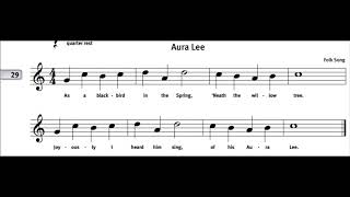 Aura Lee #29||The Yamaha Advantage for Recorder OST 29