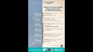 "Prendre soin dans le monde" - Perspective du care et formation d'adultes - C. Mornata, RIFT/UNIGE