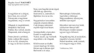 Bogdán József: Nagyhét