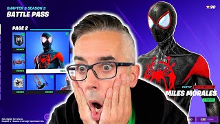 *MILES MORALES* EN EL NUEVO *PASE DE BATALLA TEMPORADA 3* FORTNITE