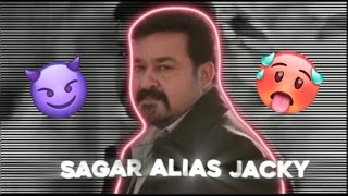 | Sagar alias jacky | 🥵😍😈lalettan mass whatsapp status malayalam