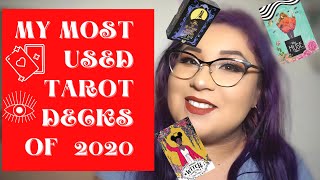 My Most Used Tarot Decks of 2020!🔮💚