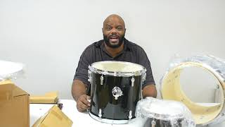 Unboxing of SONOR AQX Micro Shell Set, Black Midnight Sparkle