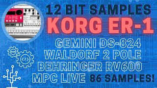 12 bit KORG ER-1 - 86 Beat Samples!