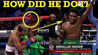 ABDULLAH MASON SURVIVES TWO KNOCKDOWNS, GETS STOPPAGE WIN!