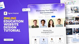 Online Education Website Design | Figma Tutorial for beginners | Step by step guide #figmatutorial
