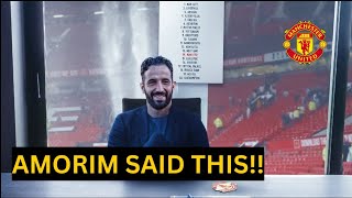 Ruben Amorim REACTION on Why he Chose Man United over Liverpool goes VIRAL | Man United News