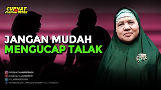 Jangan Mudah Mengucap Talak - Tausiyah Mamah Dedeh